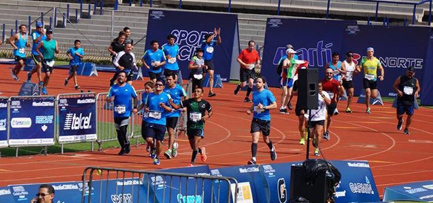 Trimas en el Maratón Internacional de la Ciudad de México.