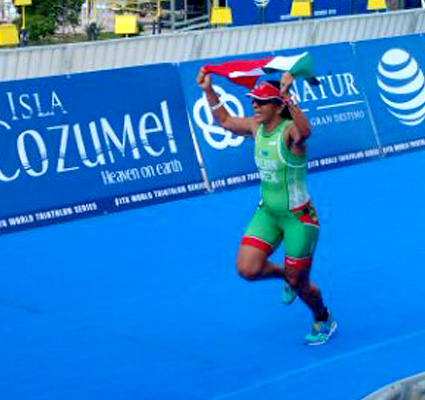 Trimas en Mundial de Triatlón Cozumel